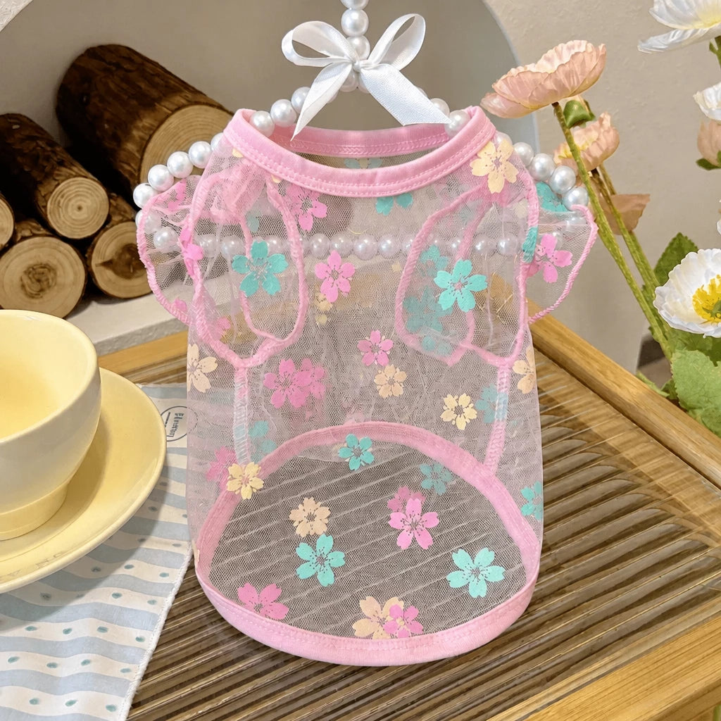 Daisy Mesh Pet Vest for Dogs and Cats