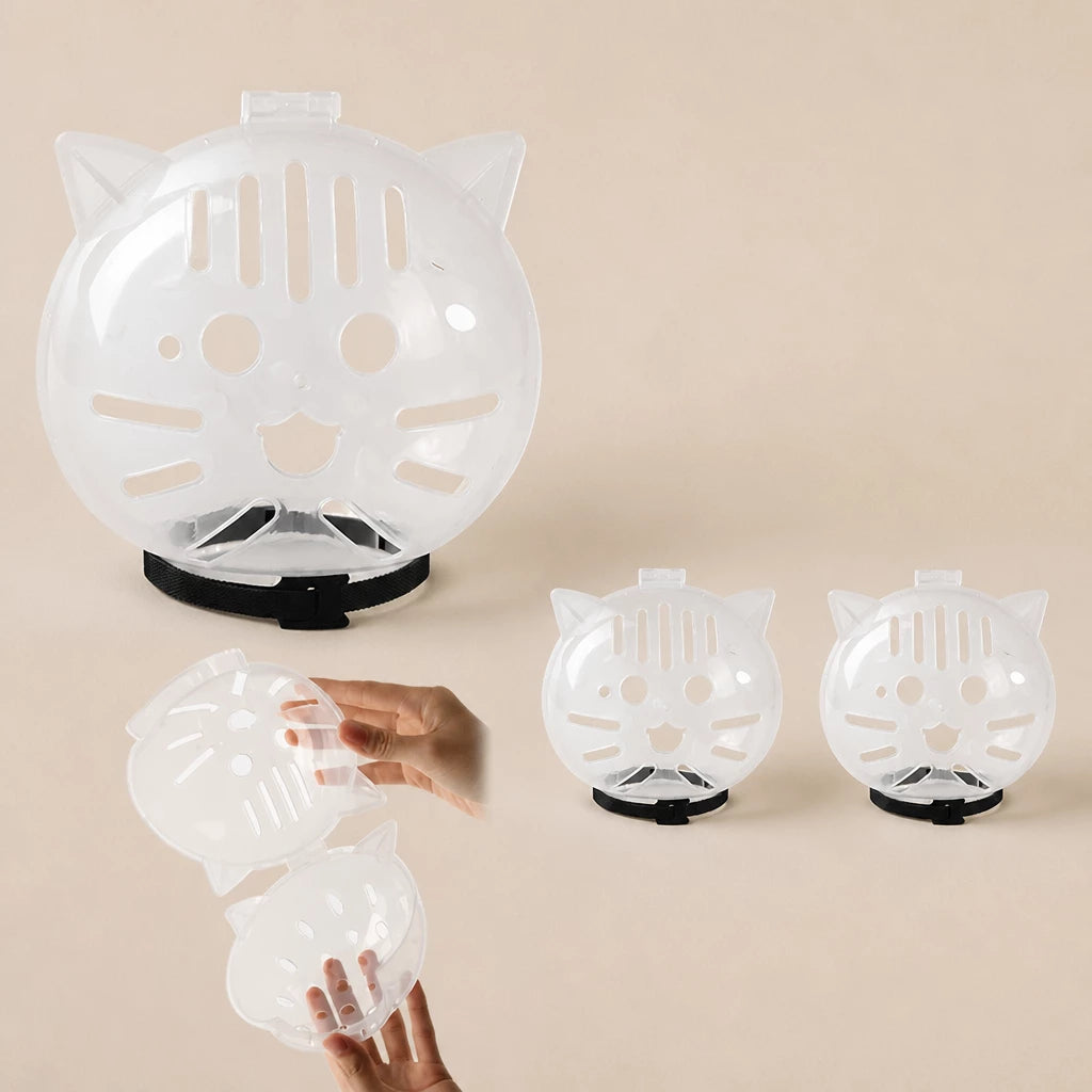 Clear Plastic Pet Recovery Cone for Cats