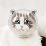 Plastic Recovery Cone for Cats During Grooming and Care