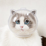 Plastic Recovery Cone for Cats During Grooming and Care