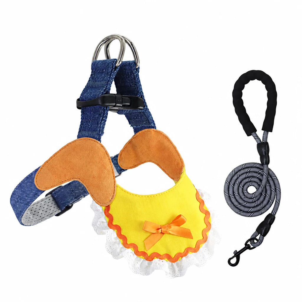 Dog Harness and Leash Set for Small to Medium Dogs