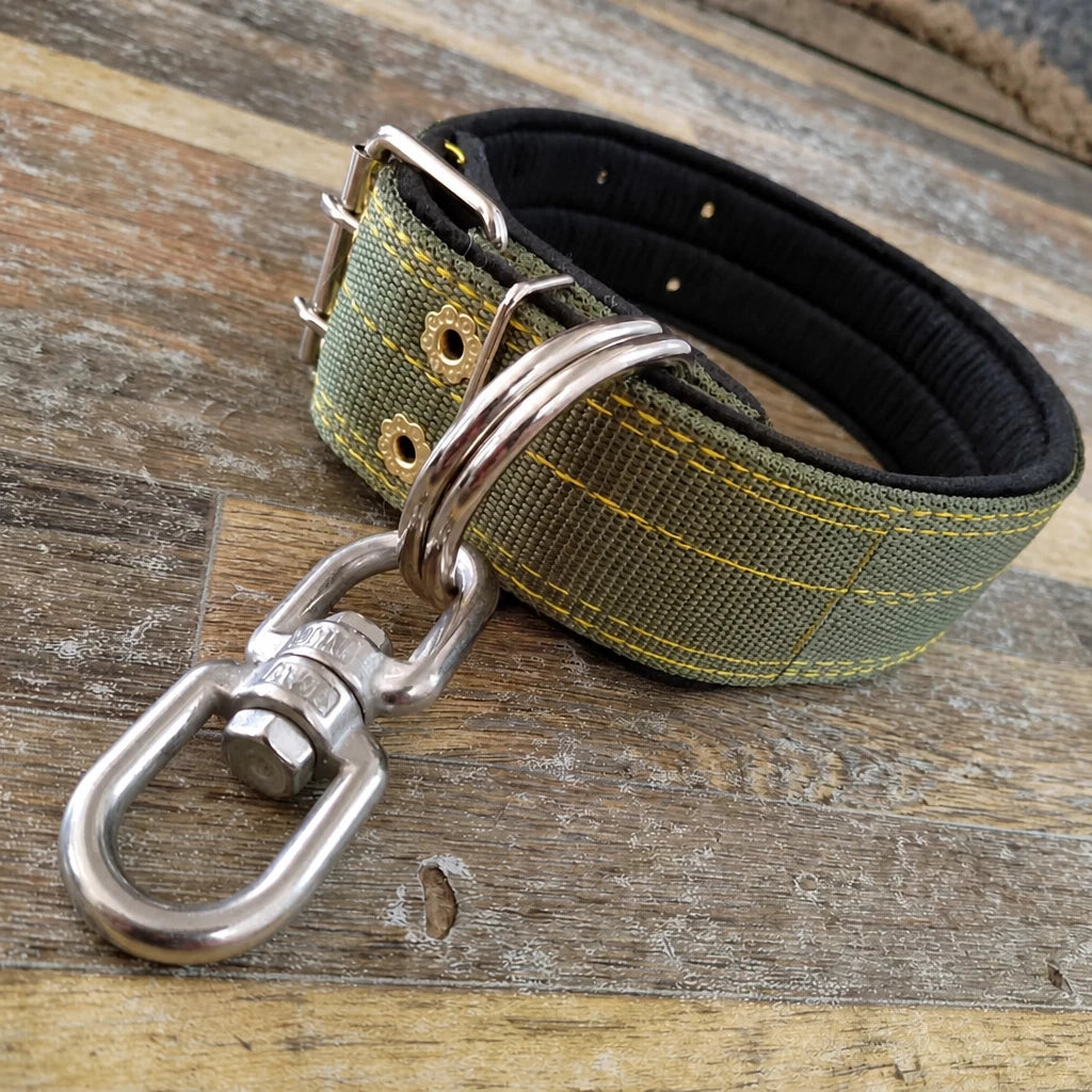 Heavy-Duty Nylon Dog Collar with Figure-8 Swivel Ring
