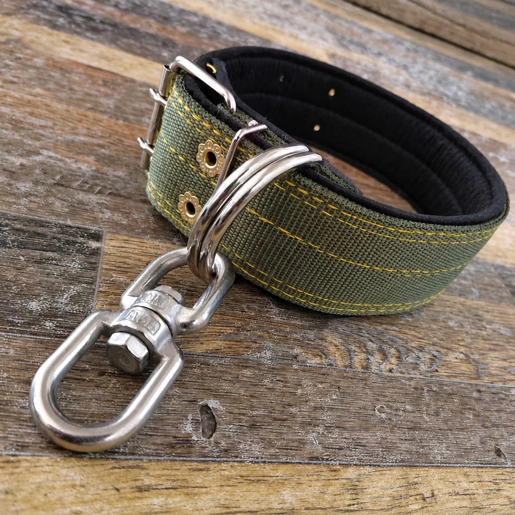 Heavy-Duty Nylon Dog Collar with Figure-8 Swivel Ring