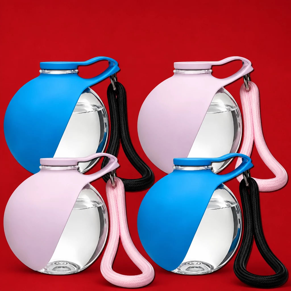 Portable Pet Water Bottle with Foldable Silicone Bowl