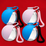Portable Pet Water Bottle with Foldable Silicone Bowl