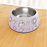 Tip-Resistant Stainless Steel Pet Bowl for Dogs and Cats