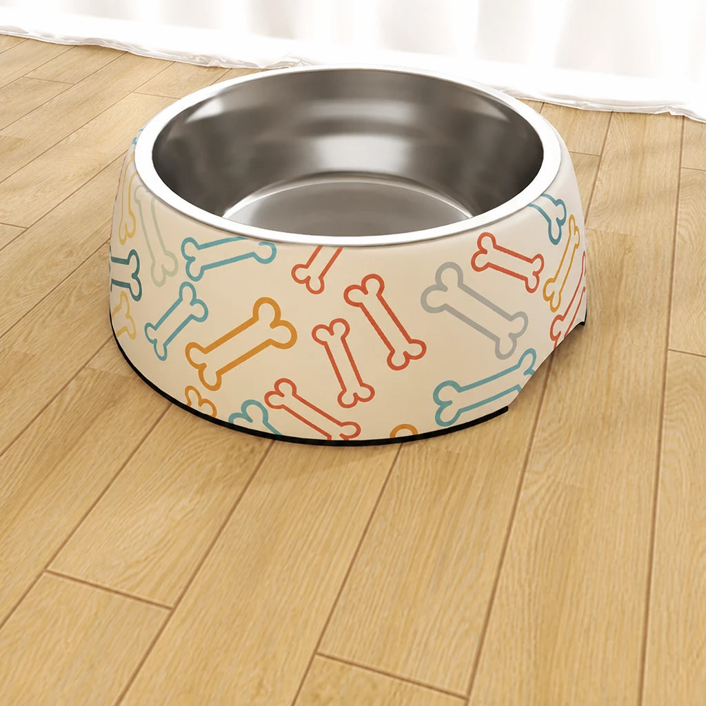 Tip-Resistant Stainless Steel Pet Bowl for Dogs and Cats