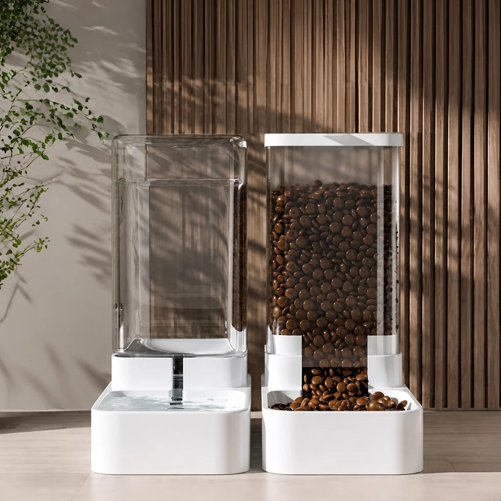 Elevated Dog & Cat Feeding Station with Water Dispenser