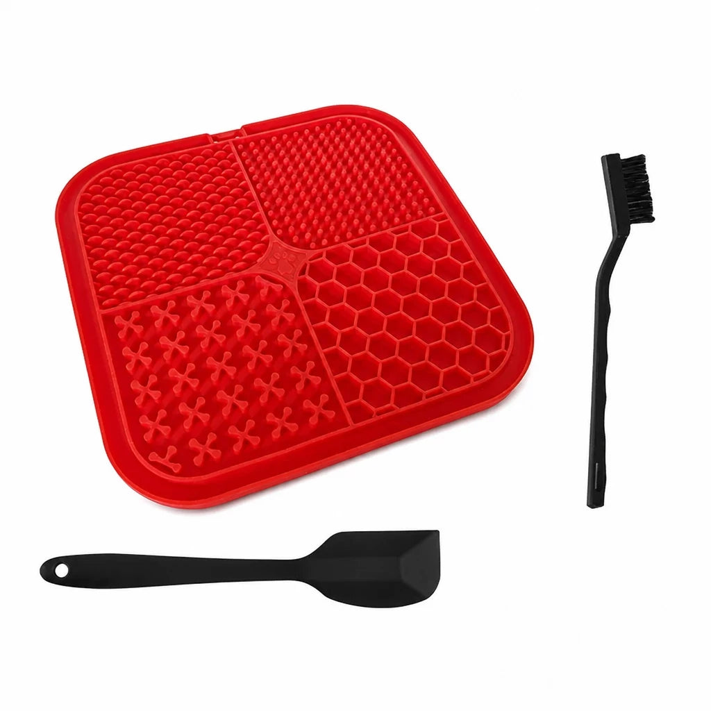 Silicone Slow Feeder Lick Mat for Dogs & Cats