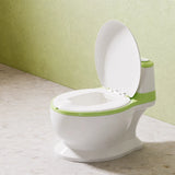 Wide-Mouth Toilet-Shaped Plastic Water Bowl for Cats