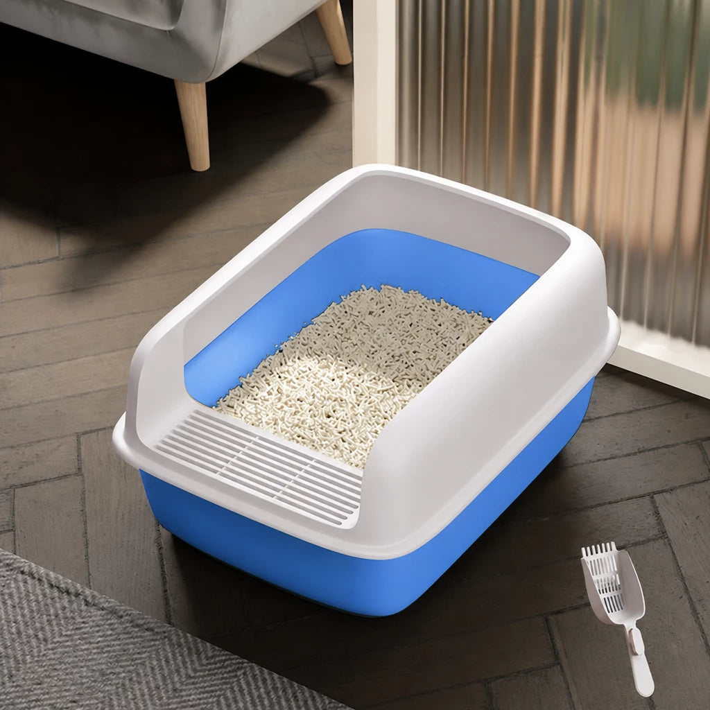 Enclosed Cat Litter Box with Scoop