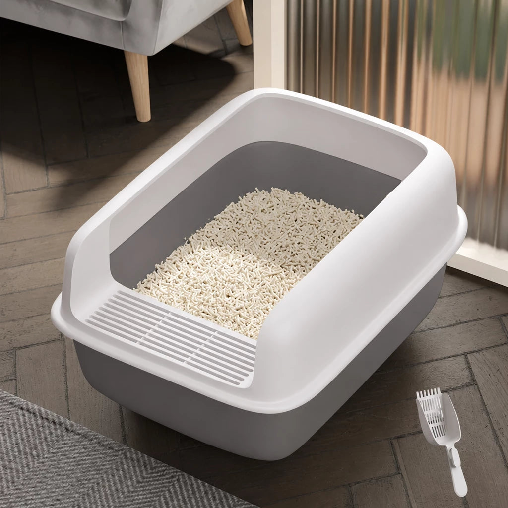 Enclosed Cat Litter Box with Scoop