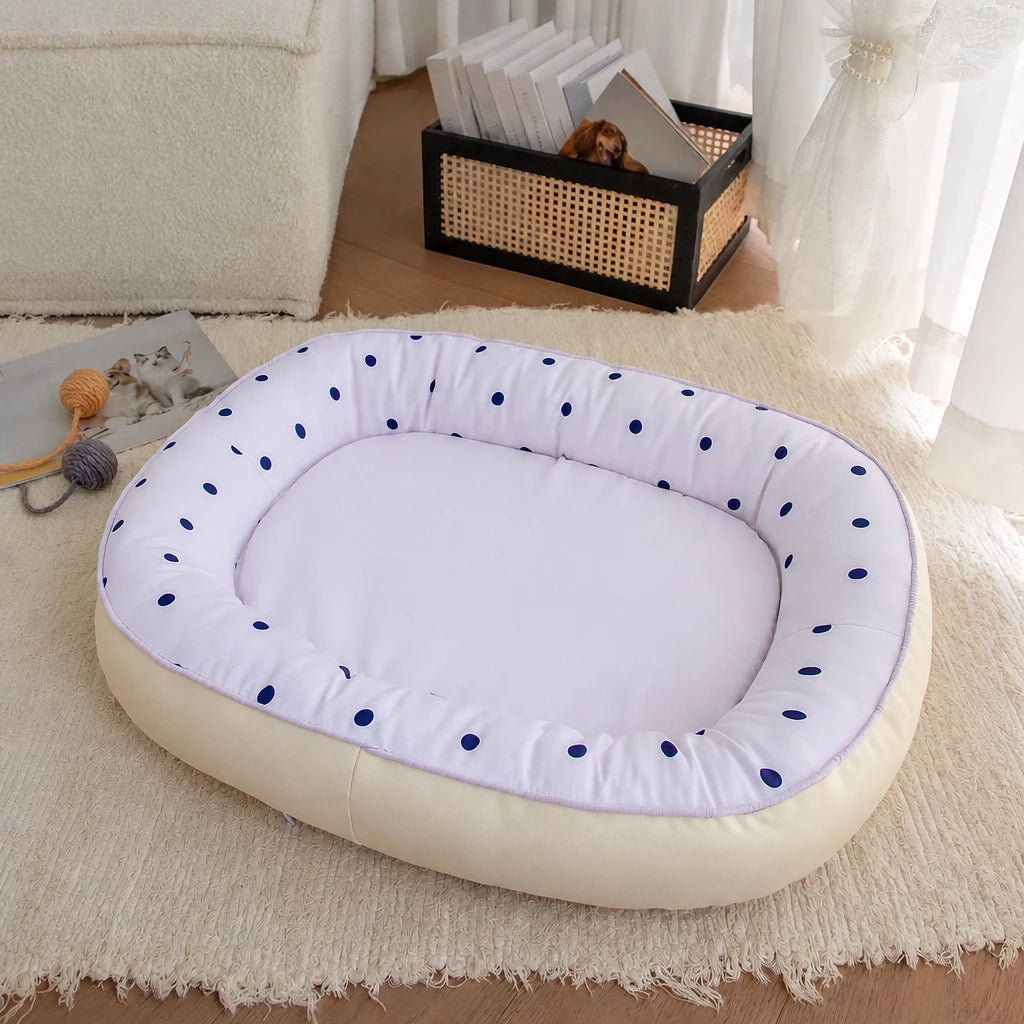 All-Season Washable Pet Bed for Small Dogs & Cats