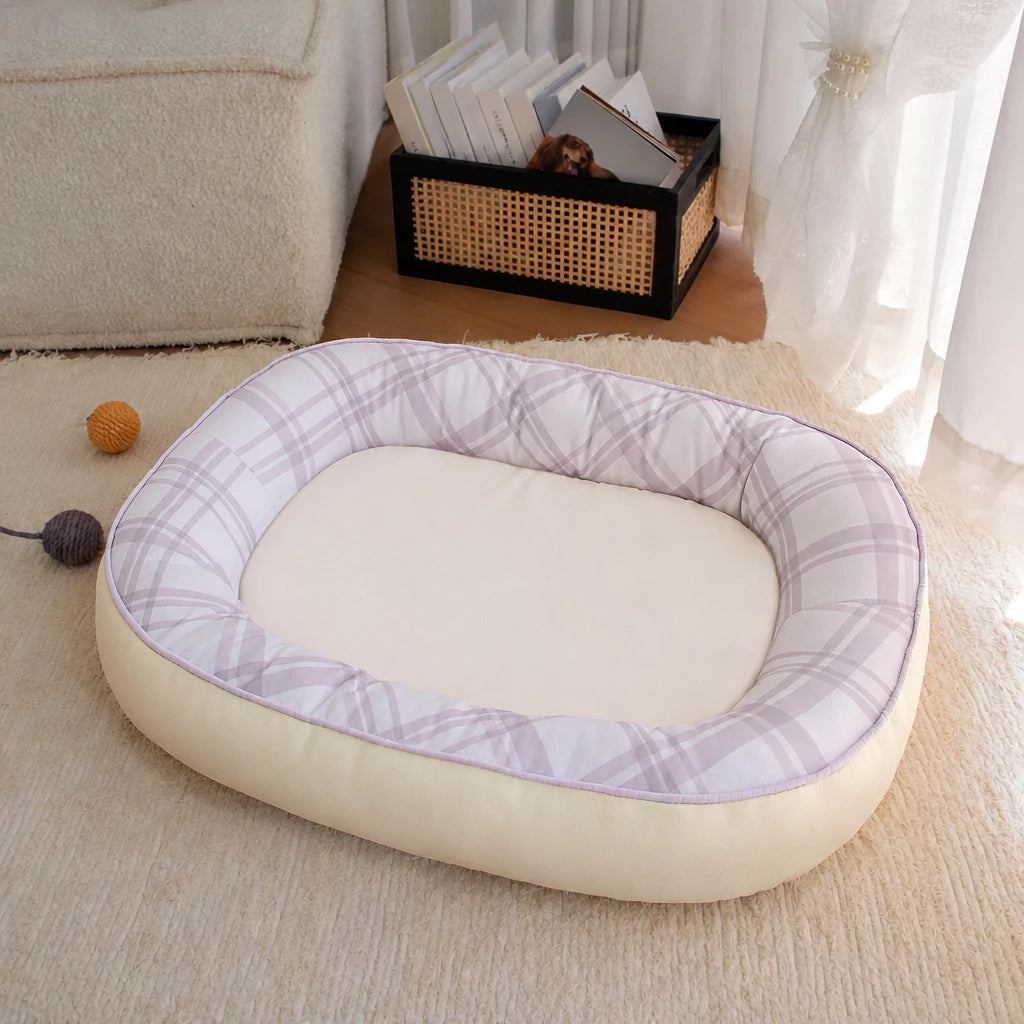 All-Season Washable Pet Bed for Small Dogs & Cats