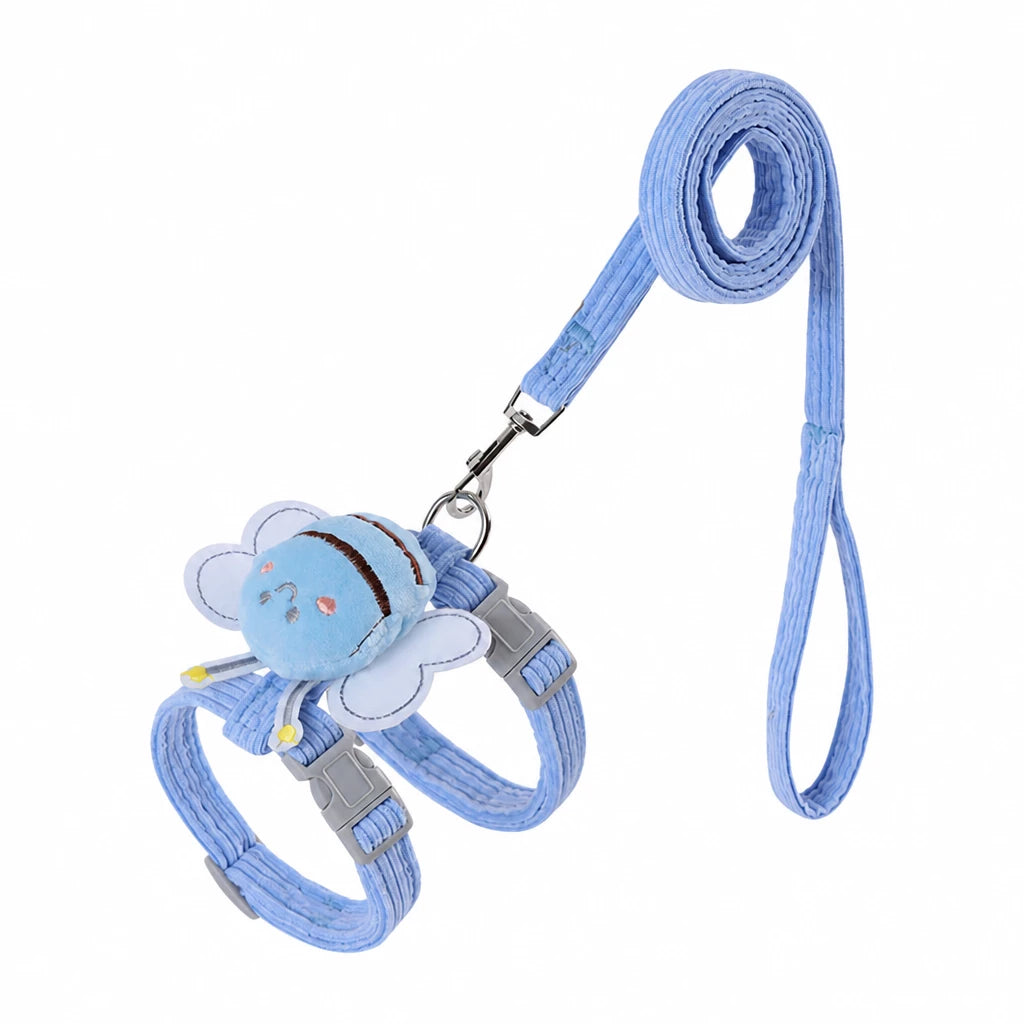 Adjustable Pet Harness and Leash Set for Cats and Small Dogs