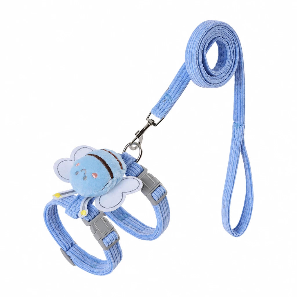 Adjustable Pet Harness and Leash Set for Cats and Small Dogs