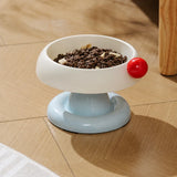 Pet Food & Water Bowl with Low-Profile Non-Slip Base