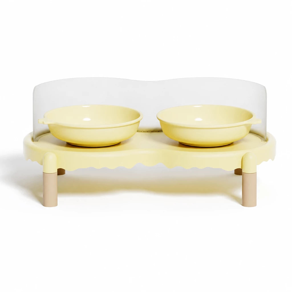Elevated Ceramic Pet Bowl Stand for Cats and Dogs