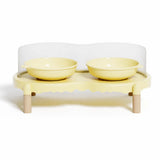 Elevated Ceramic Pet Bowl Stand for Cats and Dogs