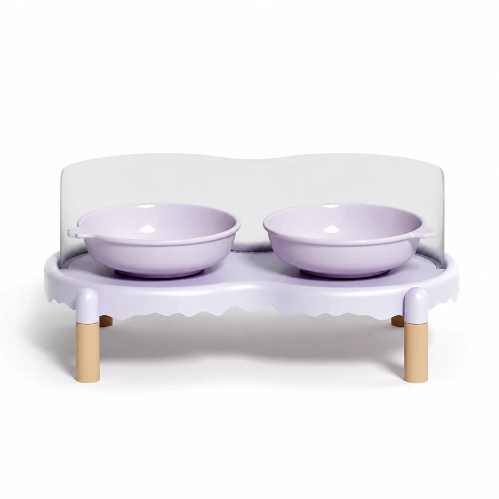 Elevated Ceramic Pet Bowl Stand for Cats and Dogs