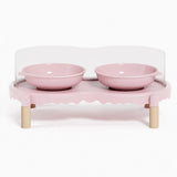 Elevated Ceramic Pet Bowl Stand for Cats and Dogs