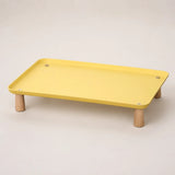 Elevated Pet Feeding Stand with Wooden Legs
