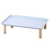 Elevated Pet Feeding Stand with Wooden Legs