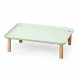Elevated Pet Feeding Stand with Wooden Legs