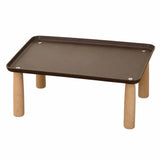 Elevated Pet Feeding Stand with Wooden Legs