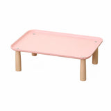 Elevated Pet Feeding Stand with Wooden Legs