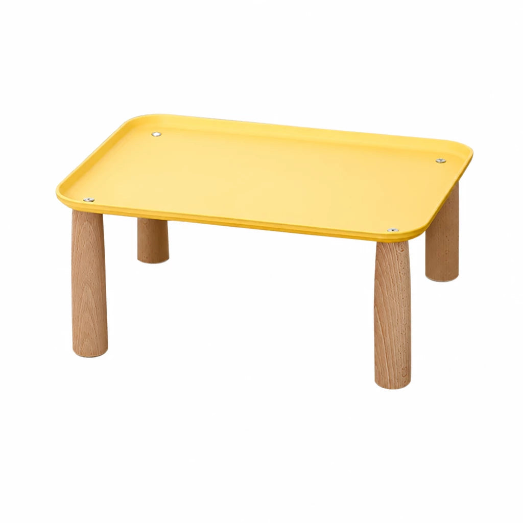 Elevated Pet Feeding Stand with Wooden Legs