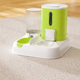 Automatic Pet Feeder with Dual Food and Water Bowls