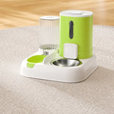 Automatic Pet Feeder with Dual Food and Water Bowls