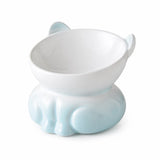Elevated Ceramic Cat Bowl