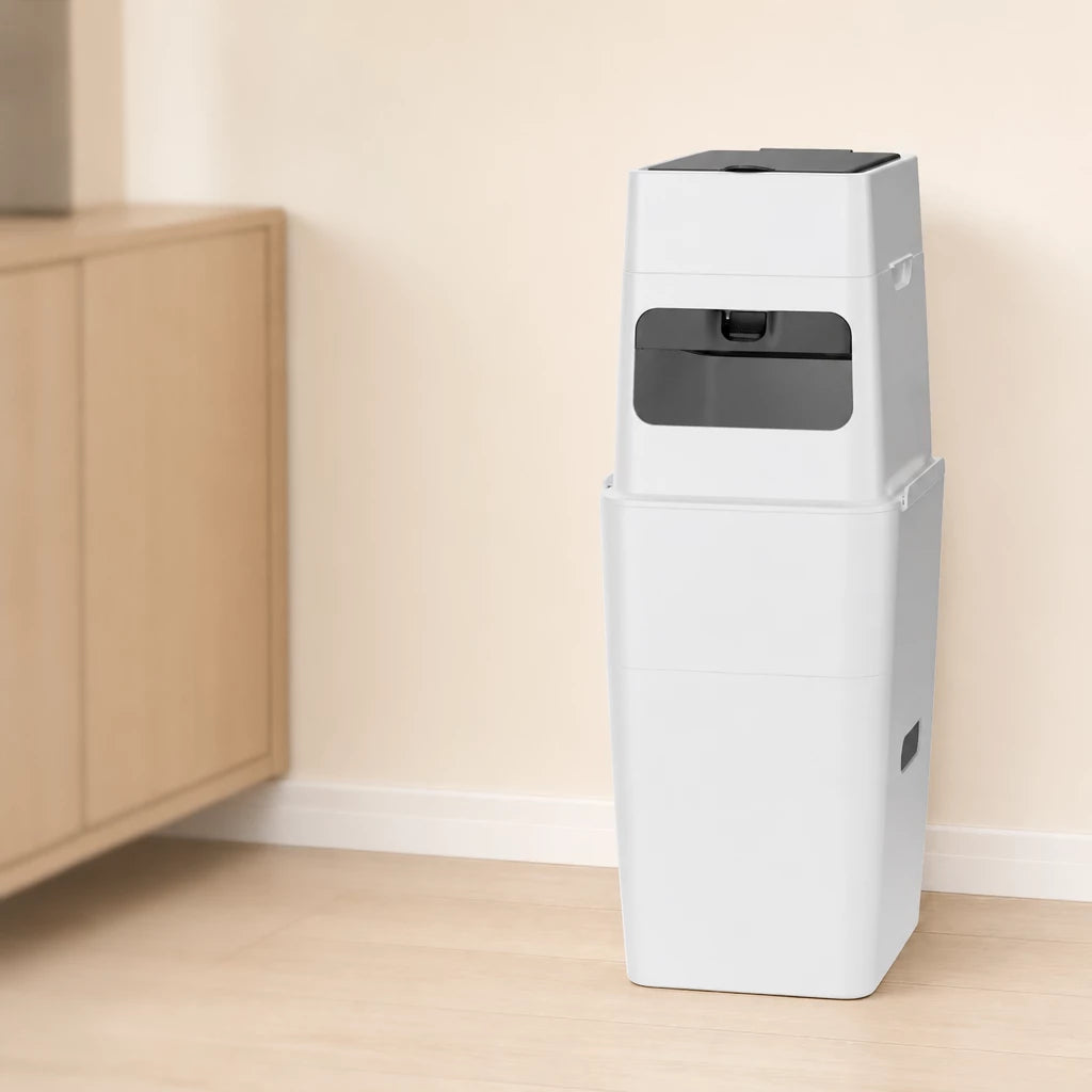 Covered Cat Litter Waste Bin