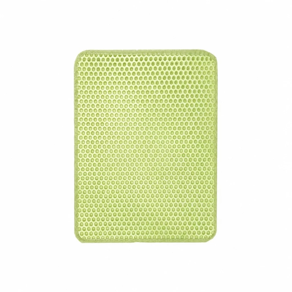 Double-Layer Cat Litter Mat with Cut-to-Fit Design