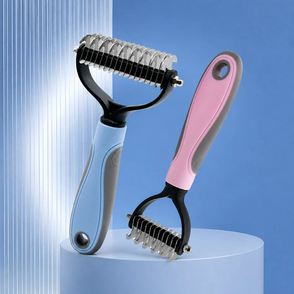 Pet Detangling and Deshedding Comb for Dogs and Cats