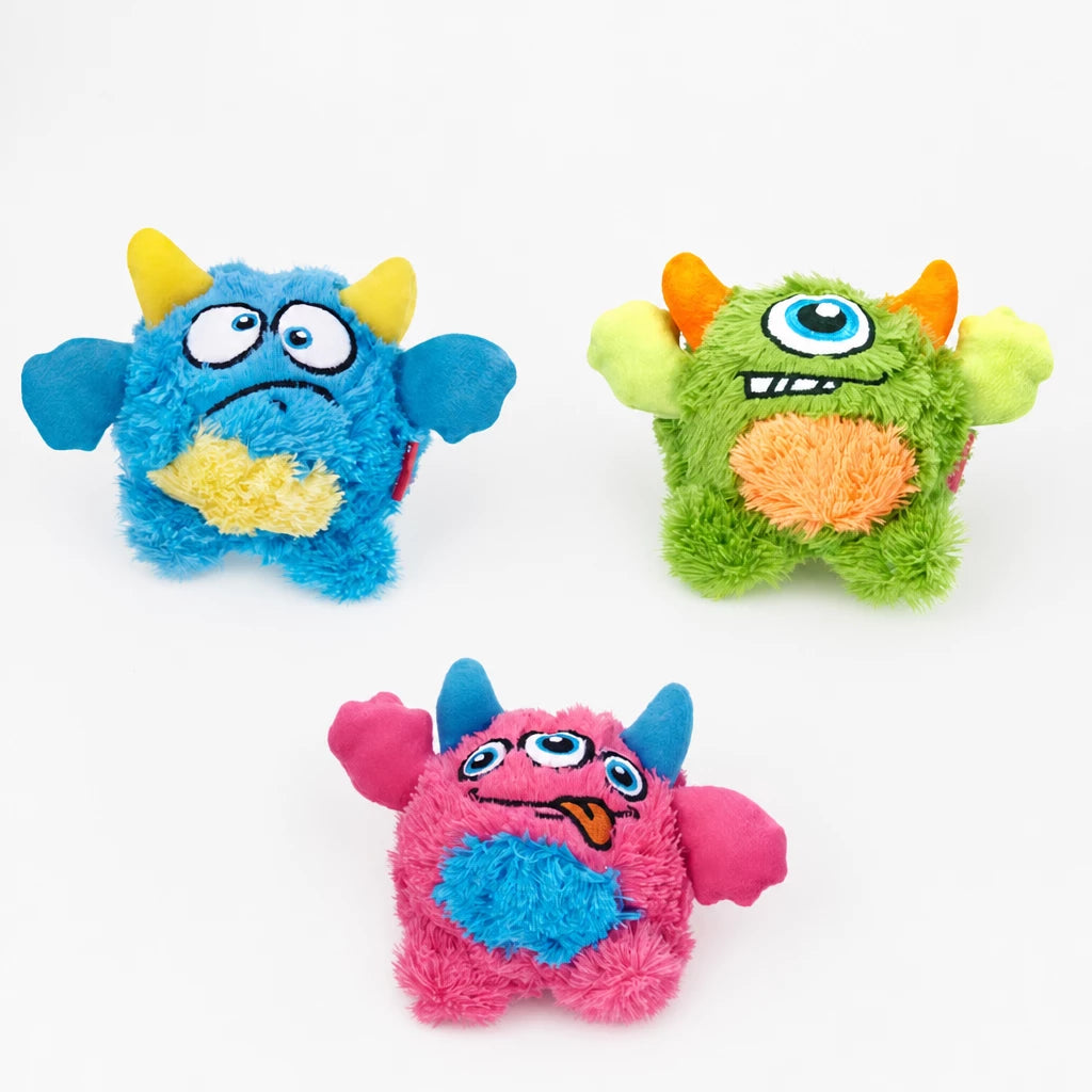 Monster Dragon Egg Squeaky Plush Dog Toy for Small & Medium Dogs