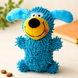 Squeaky Fleece Mop Dog Toy