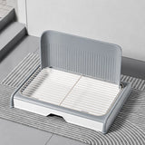 Plastic Dog Potty Tray with Wall Options and Pull-Out Drawer