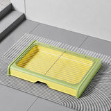 Plastic Dog Potty Tray with Wall Options and Pull-Out Drawer