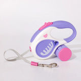 Retractable Dog Leash with Waste Bag Dispenser