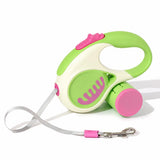 Retractable Dog Leash with Waste Bag Dispenser