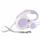 Retractable Dog Leash with Waste Bag Dispenser