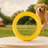 Silicone Dog Ring Toy for Fetch and Tug Play