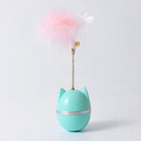 Cat Wobble Toy with Feather and Bell
