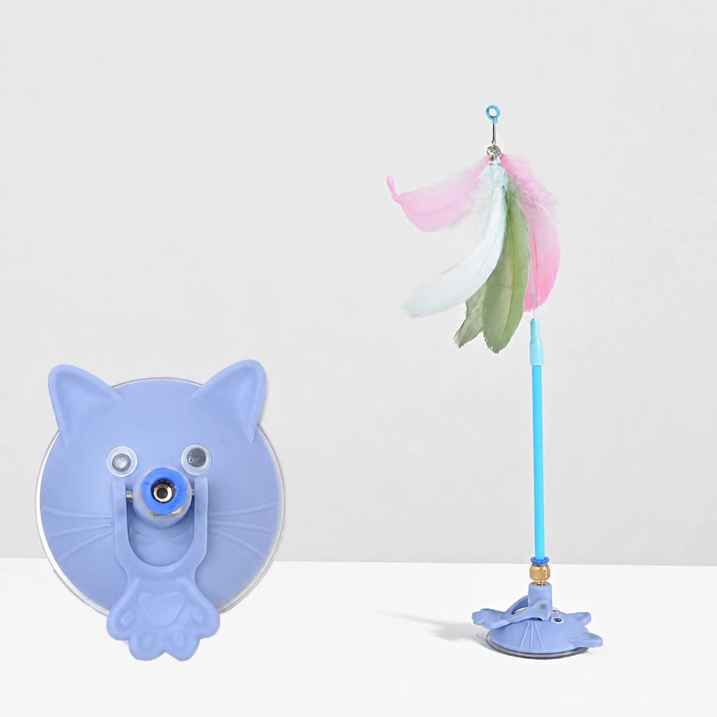 Suction Cup Cat Teaser Wand Toy