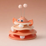 Interactive Cat Spinning Track Ball Toy