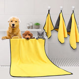 Quick-Dry Polyester Pet Bath Towel for Dogs & Cats