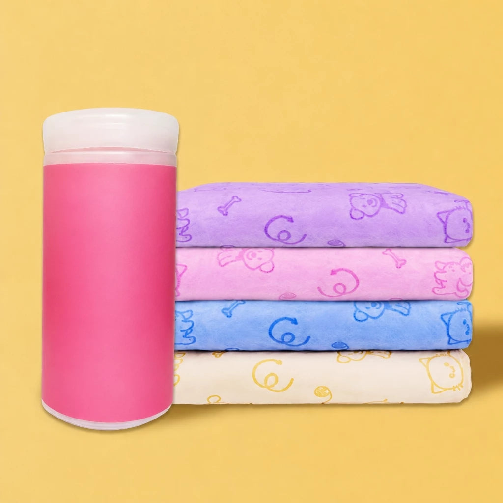 PVA Pet Bath Towel for Dogs and Cats